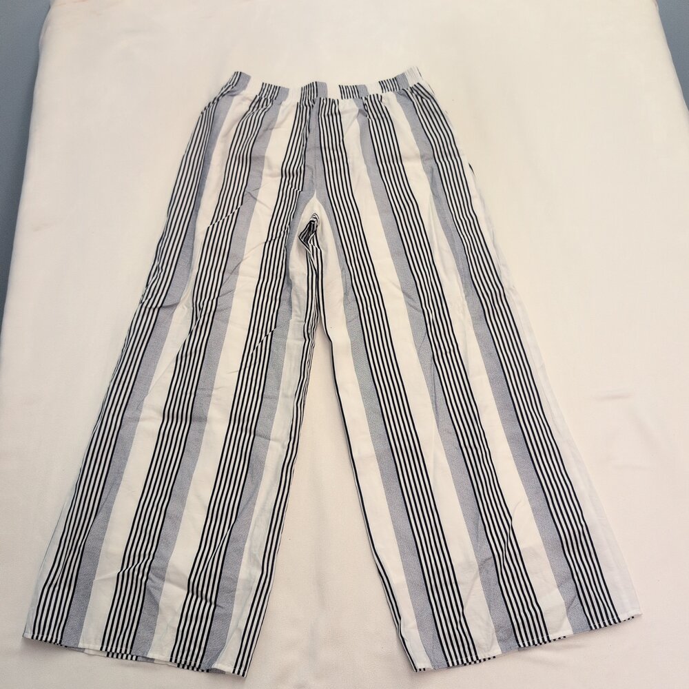 Sage the Label Striped Wide-Leg Pants Size L - Picture 3 of 10